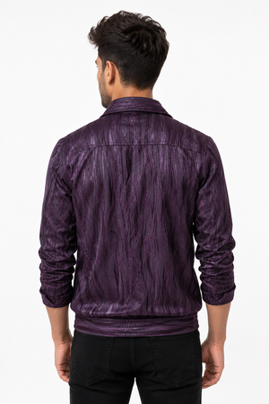 Maroon Wave Designer Jacket
