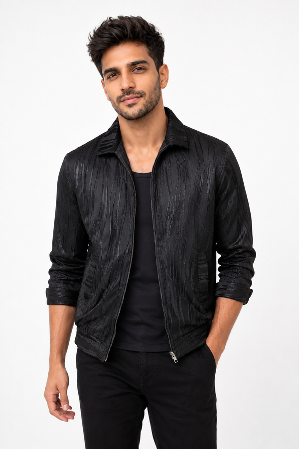 Black Wave Designer Jacket