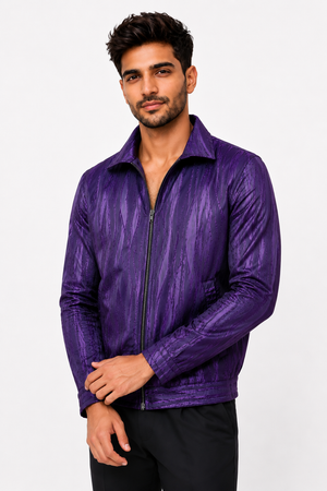 Purple Wave Designer Jacket