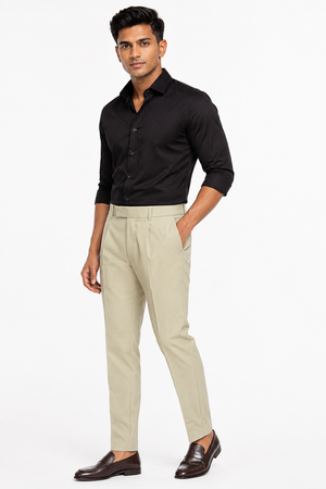 Cream Formal Pant