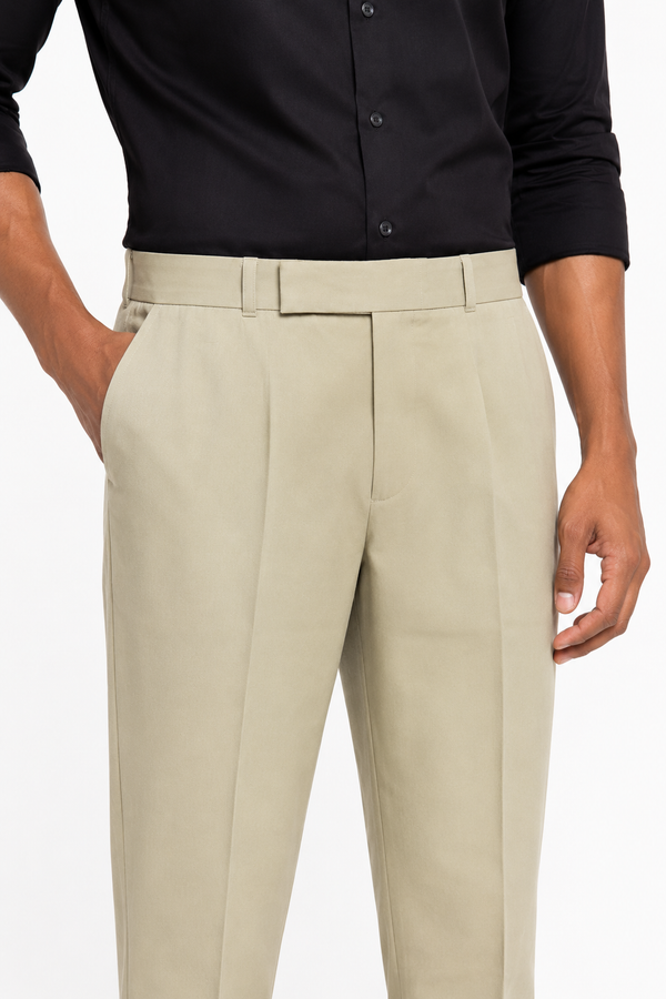 Cream Formal Pant