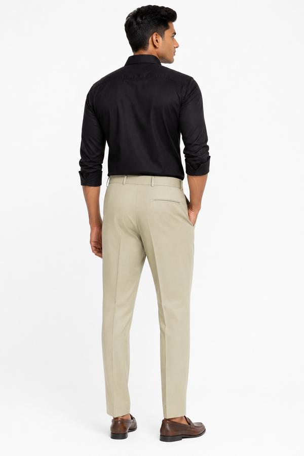 Cream Formal Pant