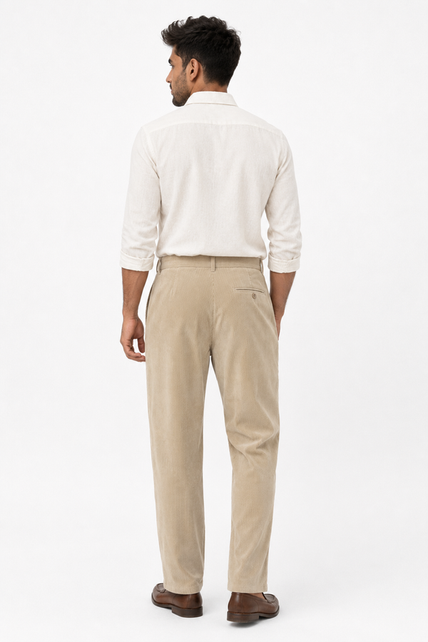 Cream Corduroy Pant