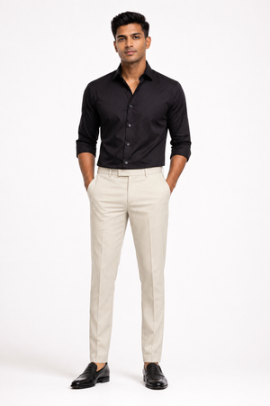 Beige Formal Pant