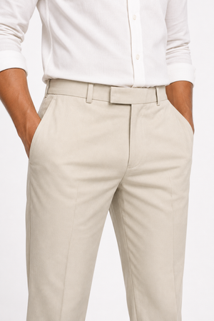 Beige Formal Pant