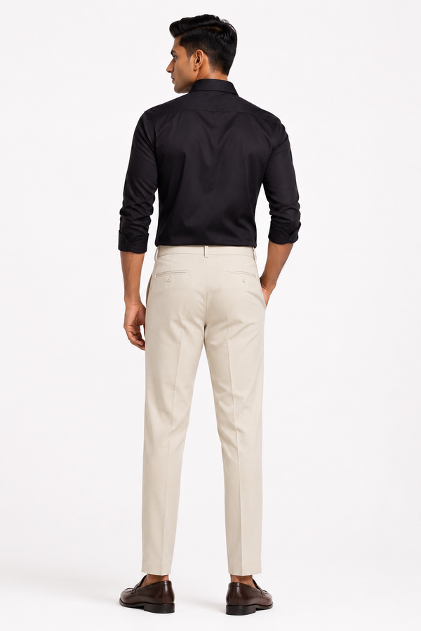 Beige Formal Pant