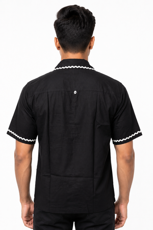 Black Embroidery Shirt