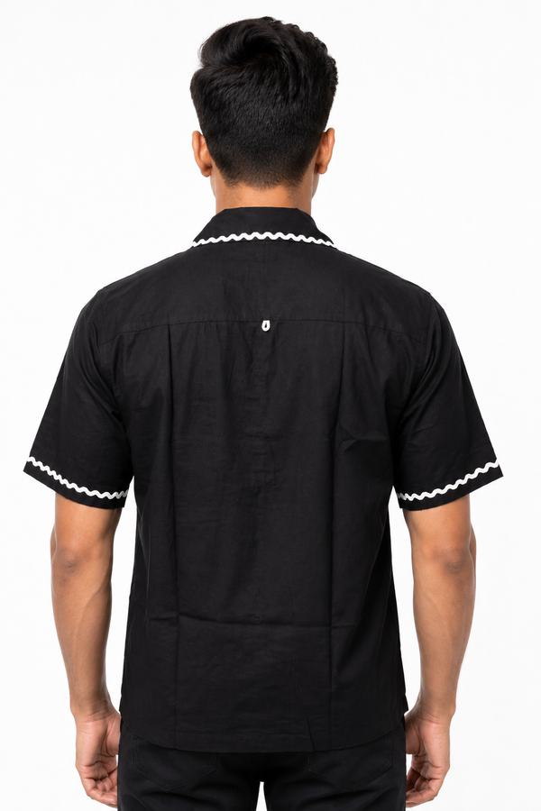 Black Embroidery Shirt