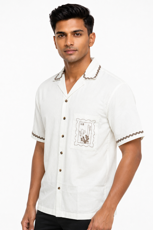 White Embroidery Shirt