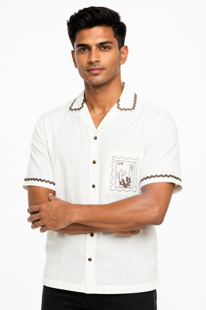 White Embroidery Shirt