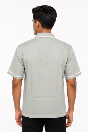 Pastel Green Embroidery Shirt