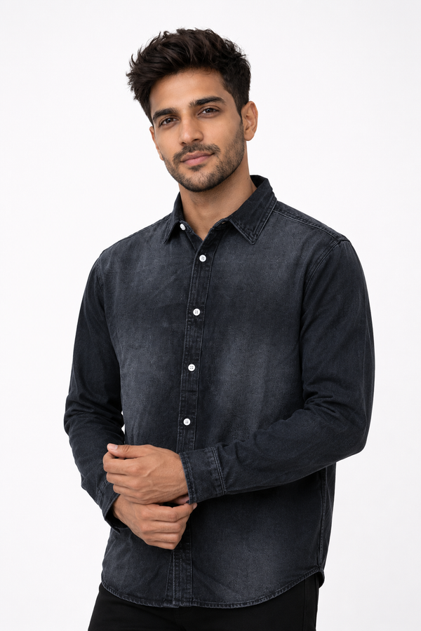 Black Denim Shirt