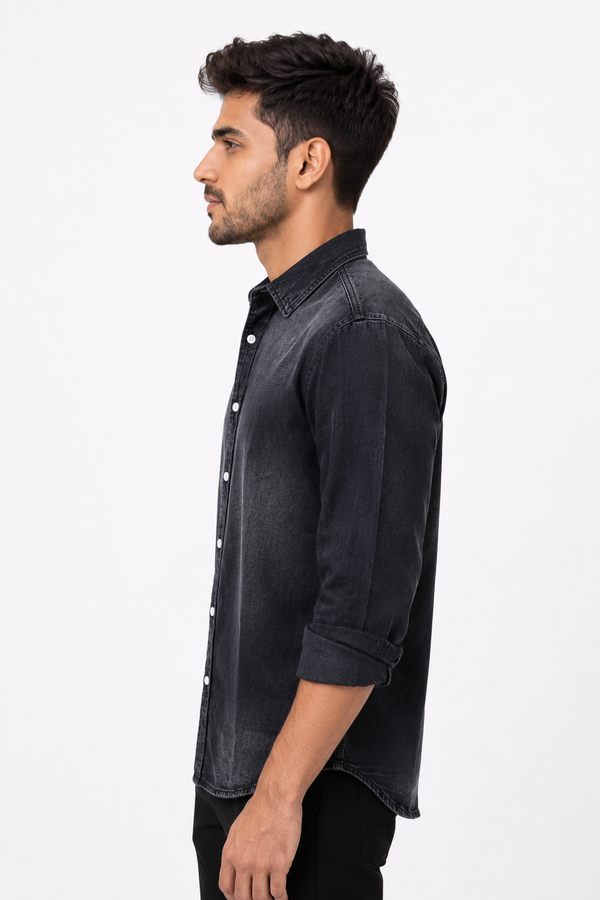 Black Denim Shirt