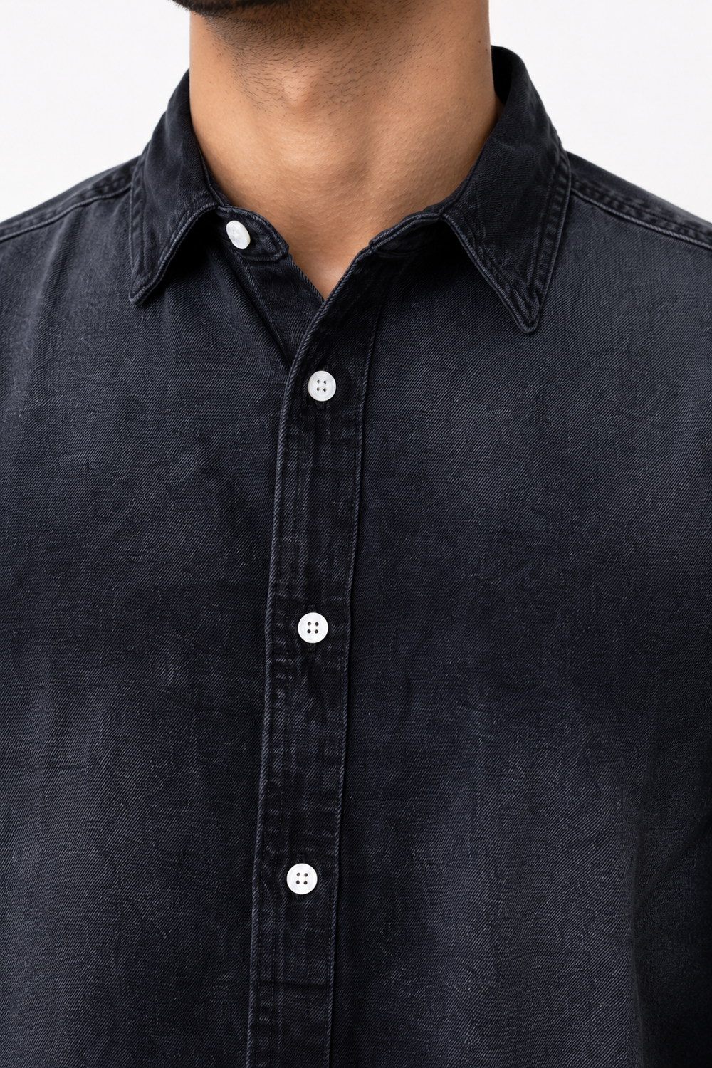 Black Denim Shirt