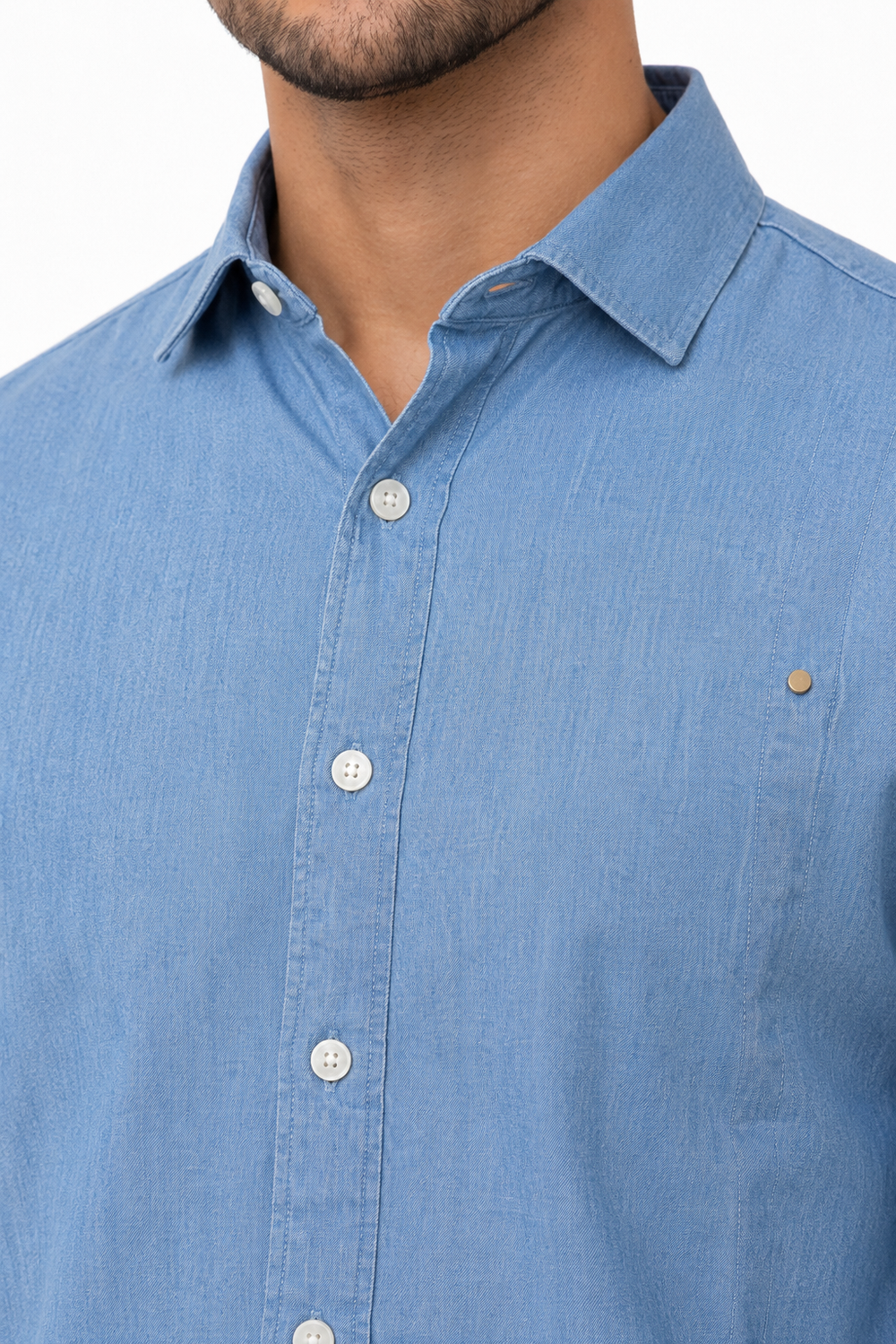 Light Blue Baggy Denim Shirt