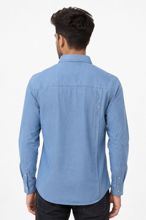 Light Blue Baggy Denim Shirt