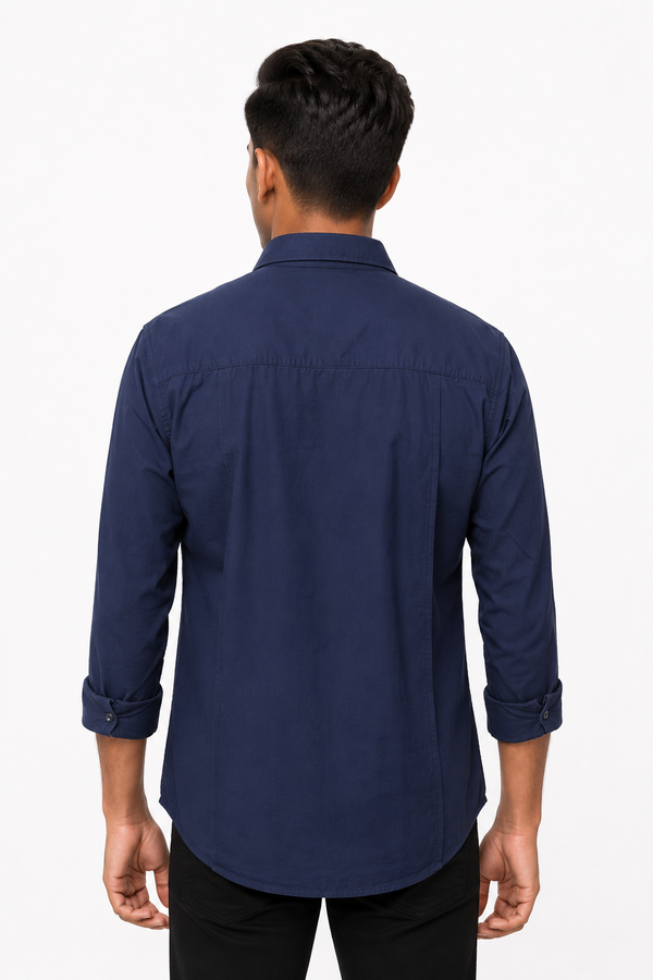 Navy Blue Plain Shirt