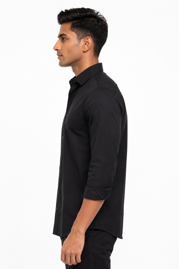 Black Plain Shirt