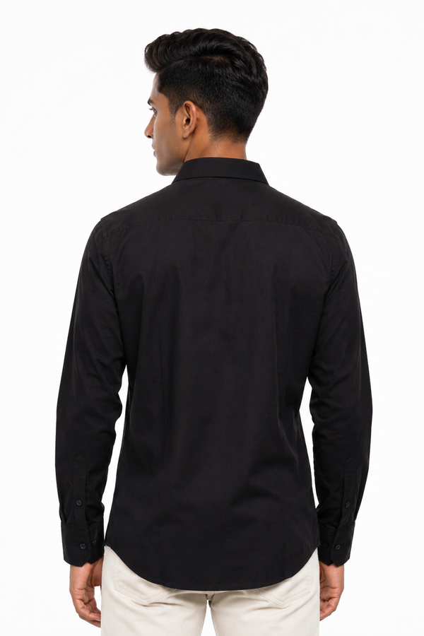 Black Plain Shirt