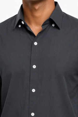 Dark Grey Plain Shirt