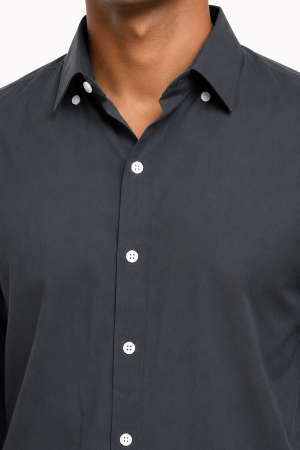 Dark Grey Plain Shirt