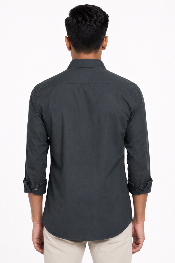 Dark Grey Plain Shirt