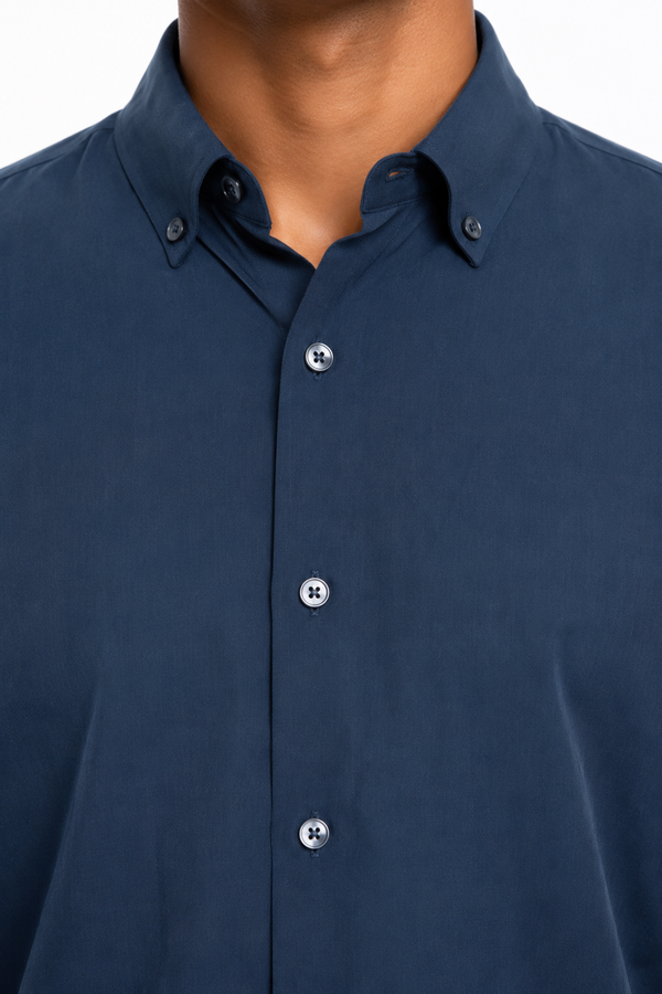 Steel Blue Plain Shirt