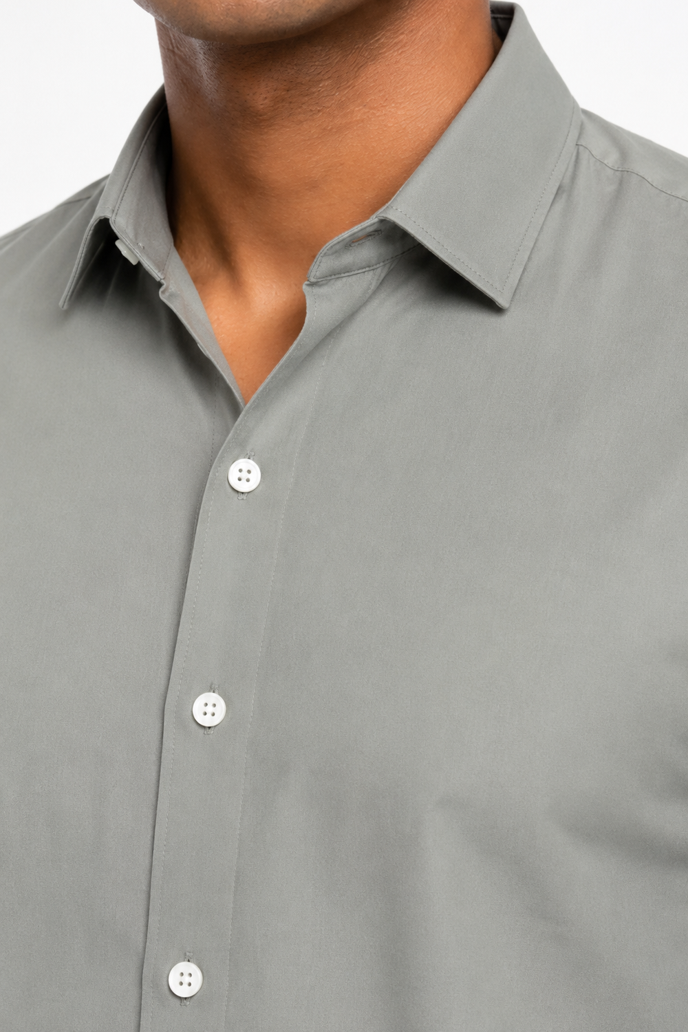 Light Grey Plain Shirt