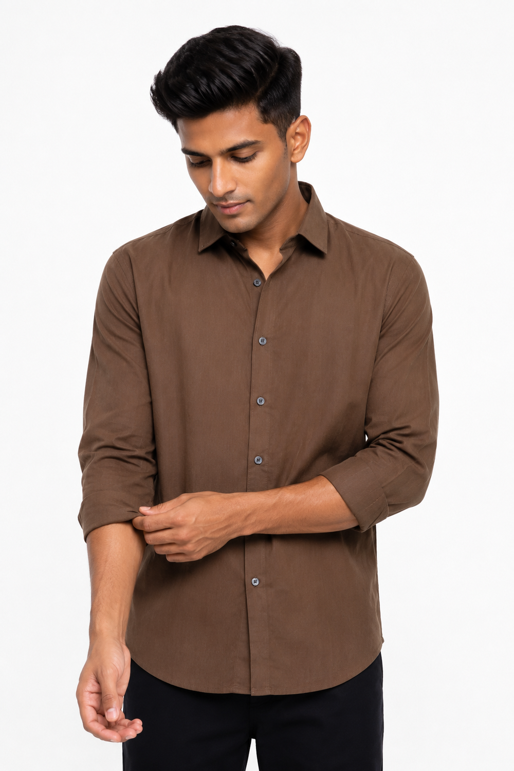 Brown Plain Shirt
