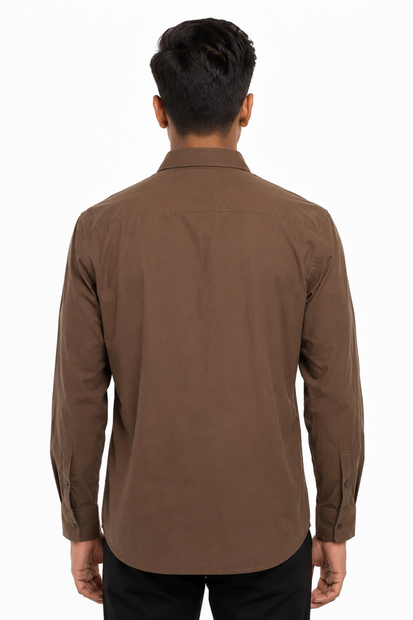 Brown Plain Shirt