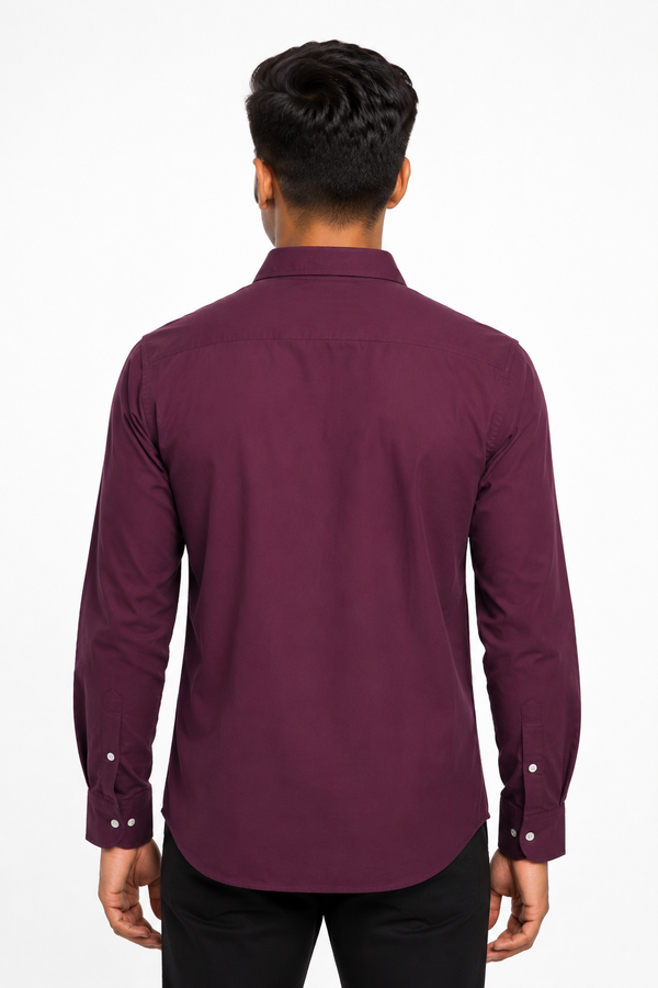 Maroon Plain Shirt