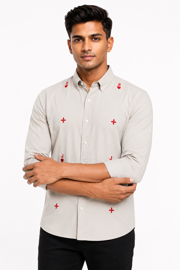 White Embroidery Shirt
