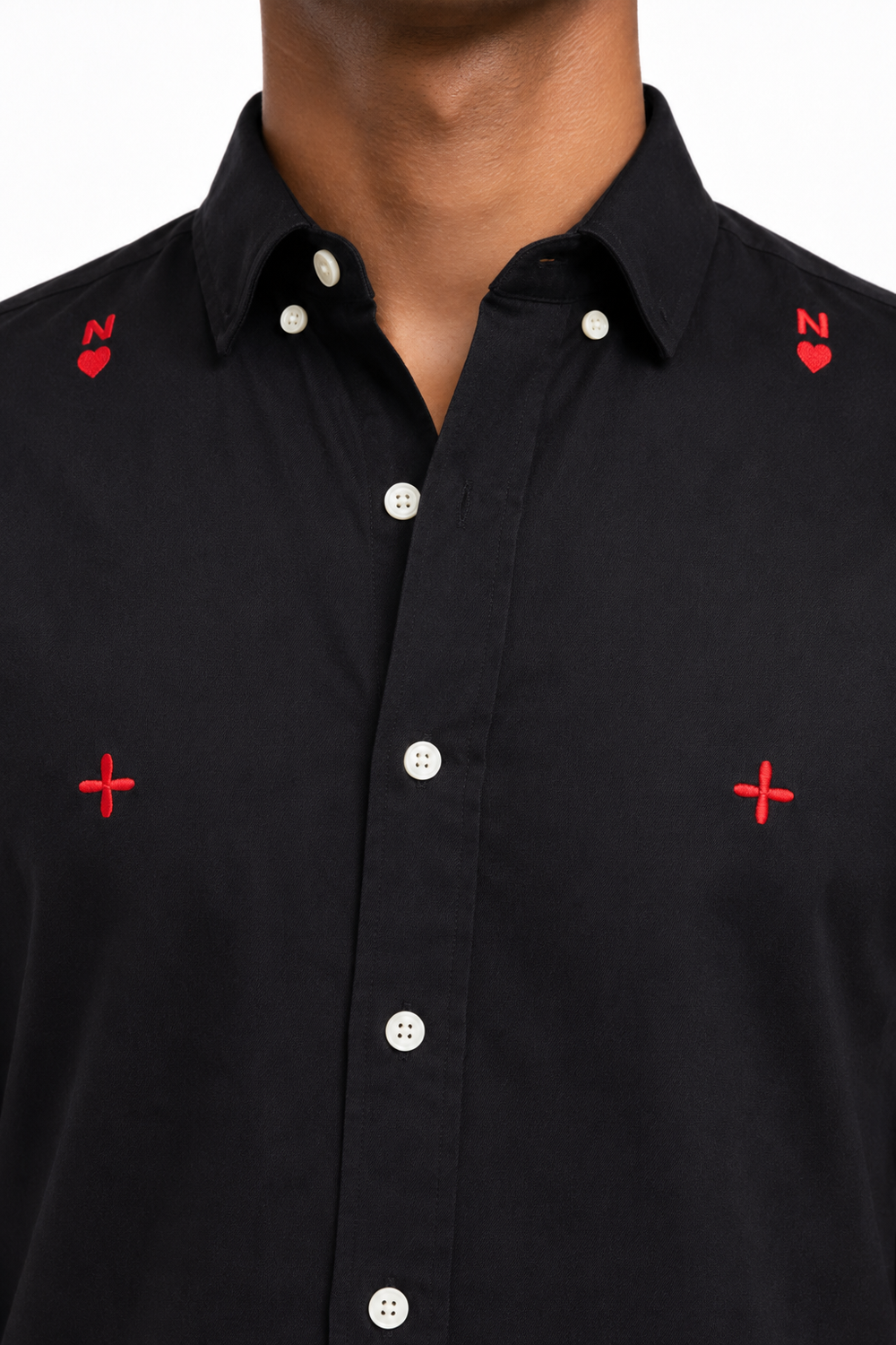 Black Embroidery Shirt
