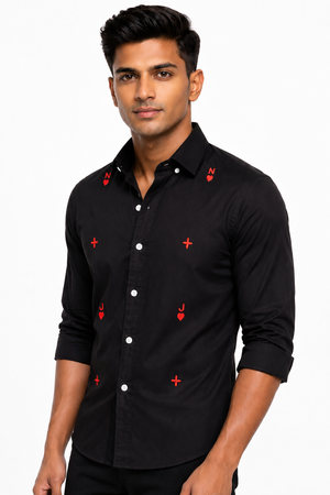 Black Embroidery Shirt