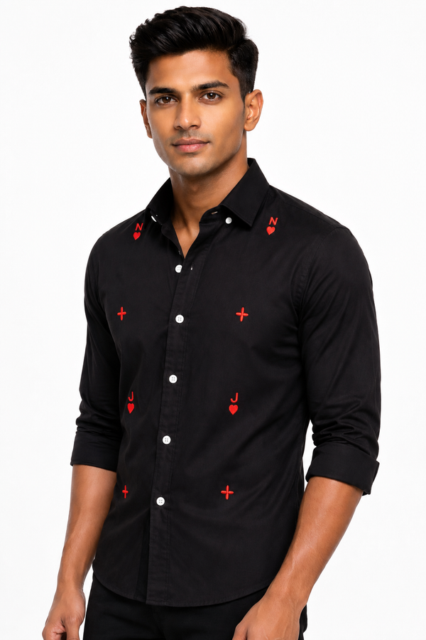 Black Embroidery Shirt