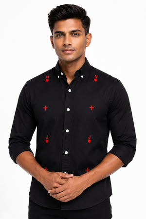 Black Embroidery Shirt