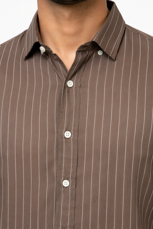 Brown Stripe Shirt