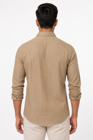 Cream Stripe Shirt