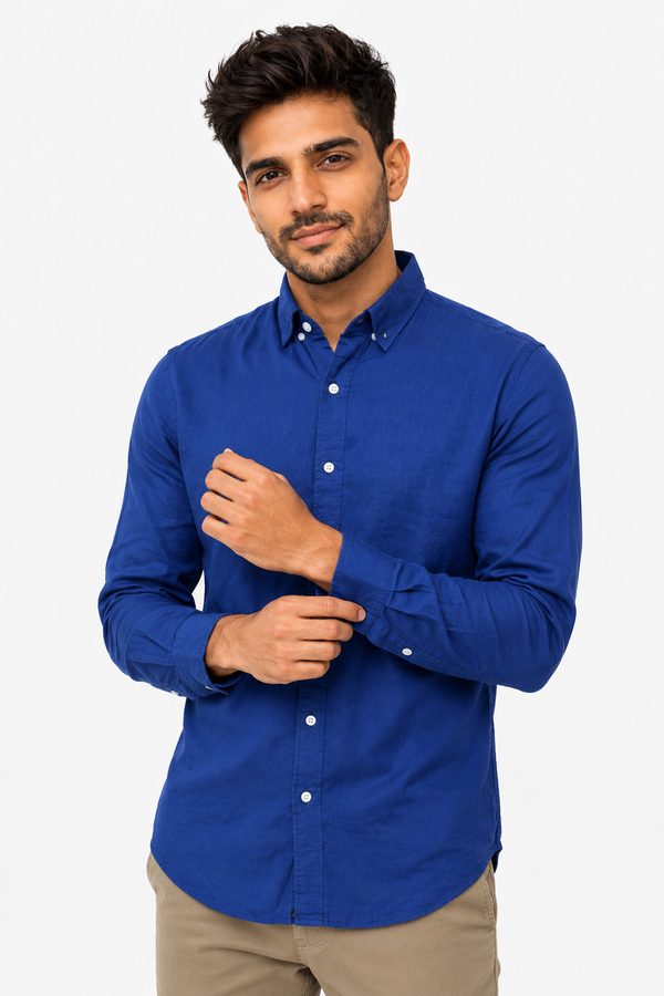 Blue Linen Shirt