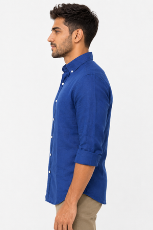 Blue Linen Shirt