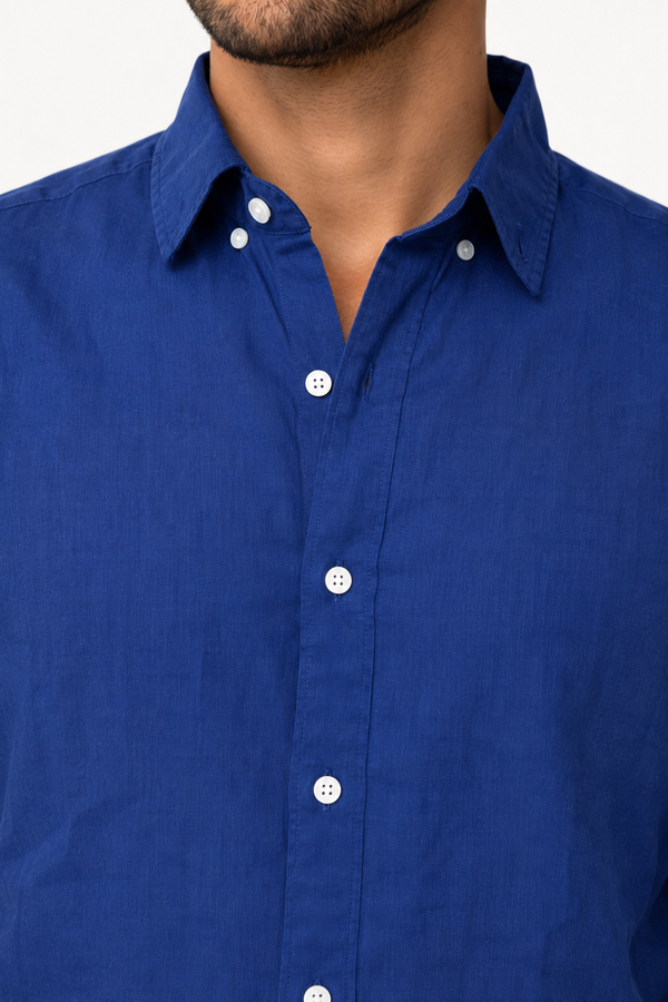 Blue Linen Shirt