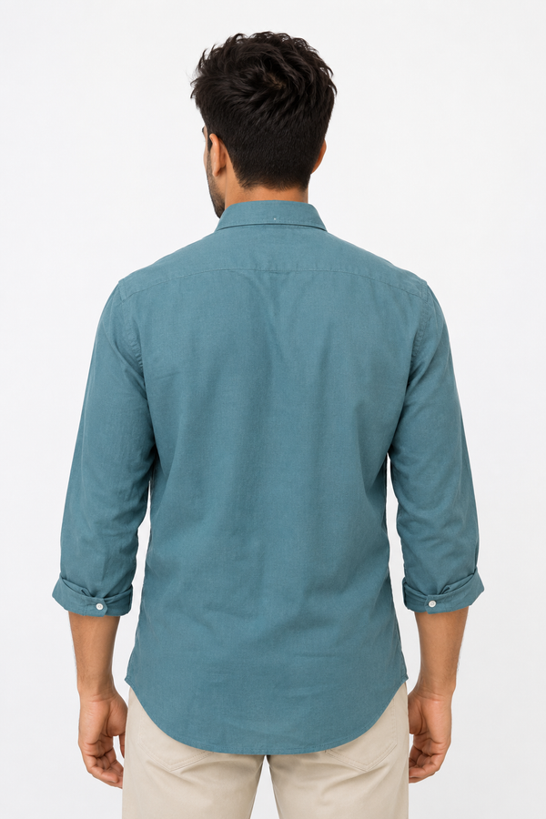 Pastel Green Linen Shirt