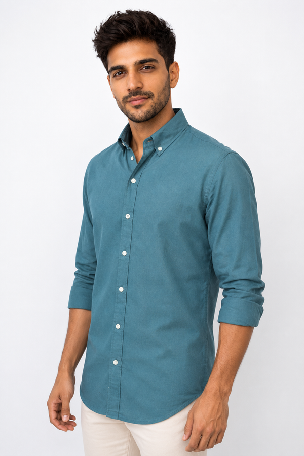 Pastel Green Linen Shirt