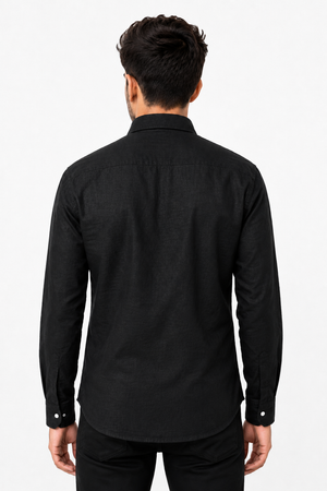 Black Linen Shirt