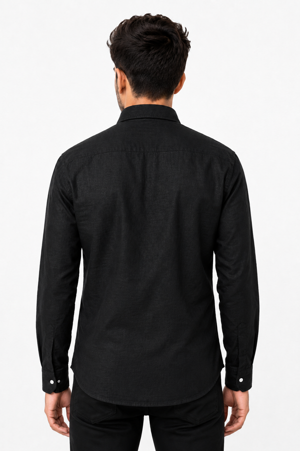 Black Linen Shirt