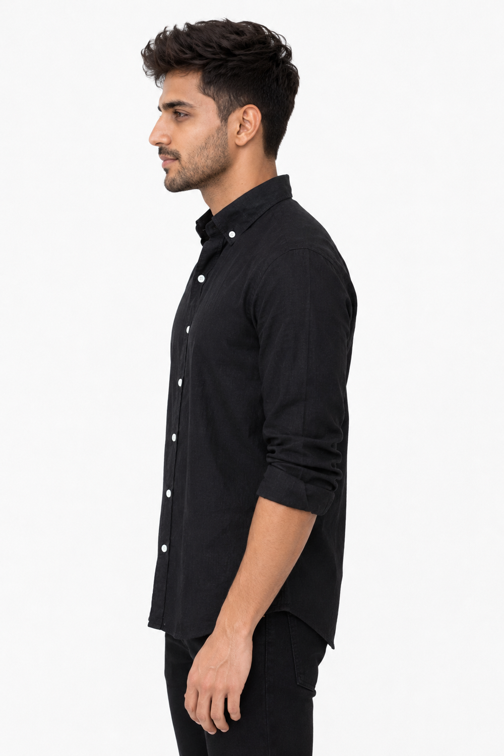 Black Linen Shirt