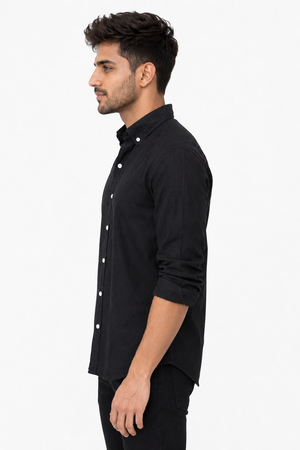 Black Linen Shirt