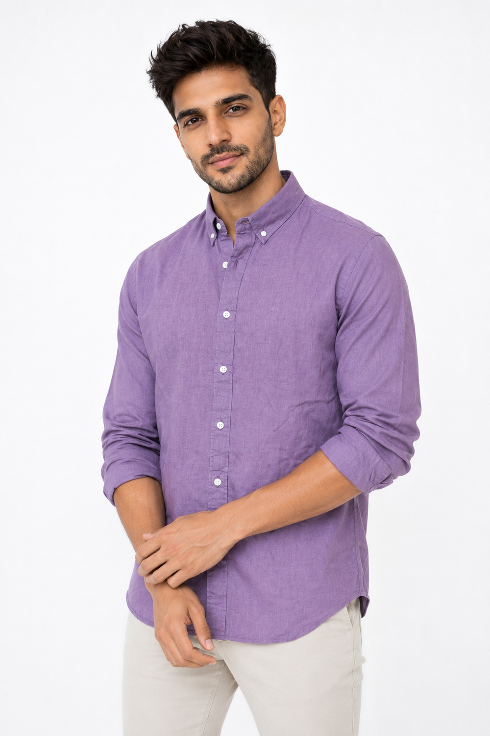 Lavender Linen Shirt