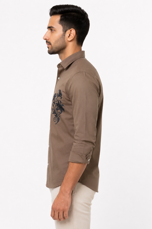 Brown Designer Shirt