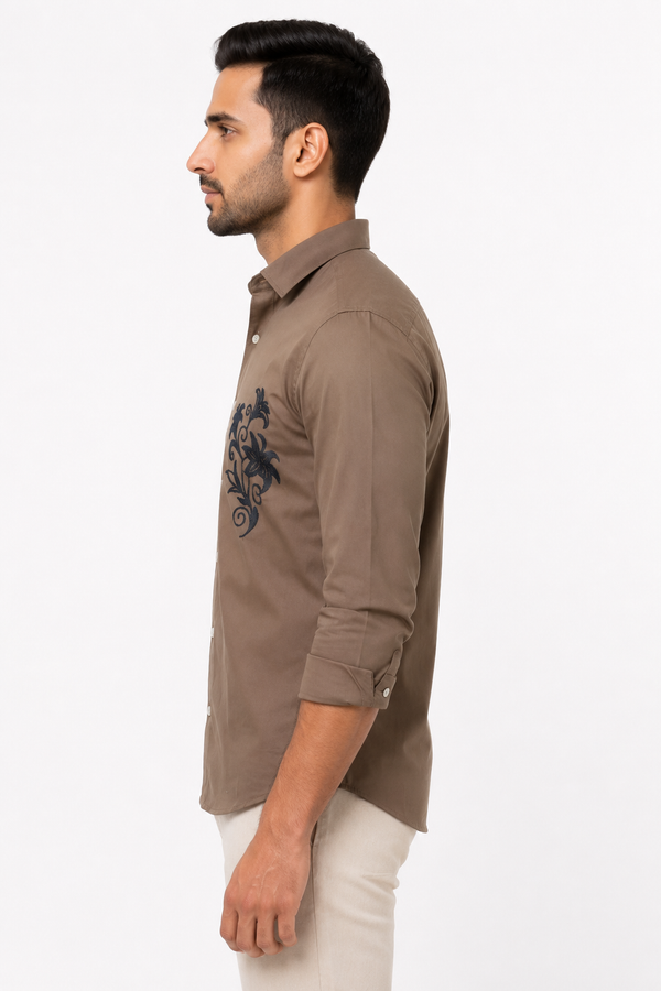 Brown Designer Shirt